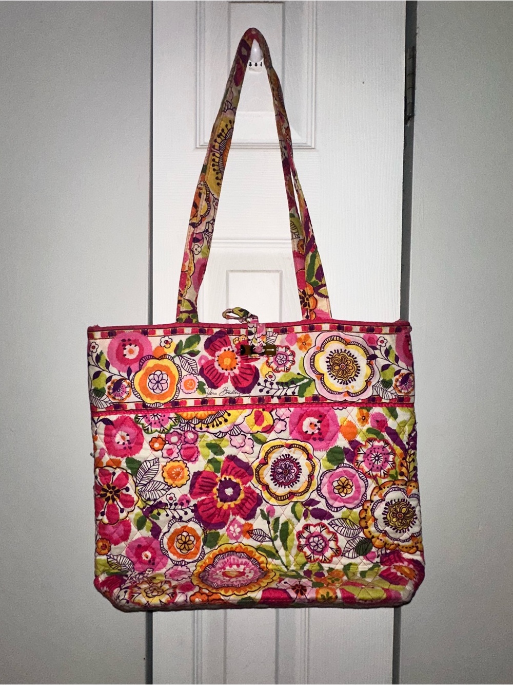 Vera Bradley Pink Floral Tote Bag